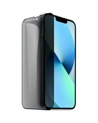 Szkło prywatyzujące z czarną ramką do iPhone 13