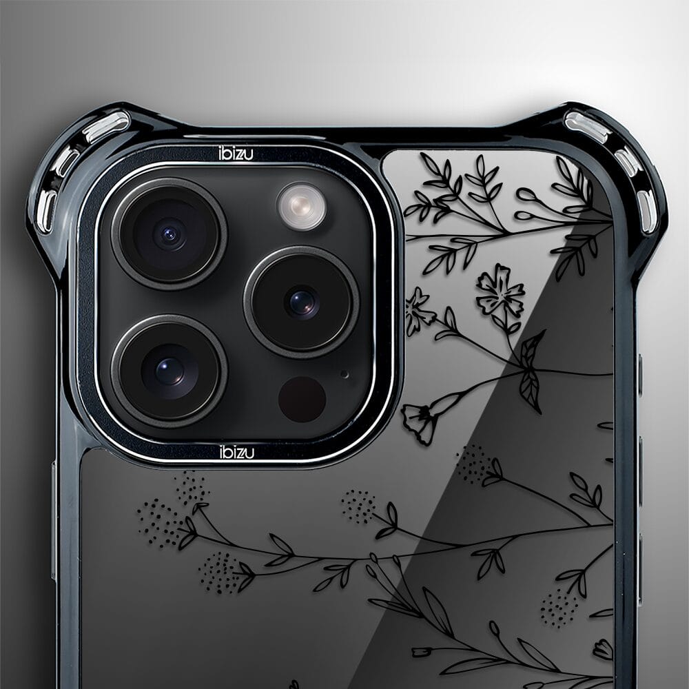 Etui do iPhone 14 Pro IBIZU DropGuard Ultra z MagSafe, Midnight, Dotyk kwiatów - obrazek 5