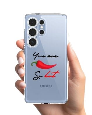 Etui do Samsung Galaxy S25 Ultra przeźroczyste, silikonowe Flexi, papryczka chilli