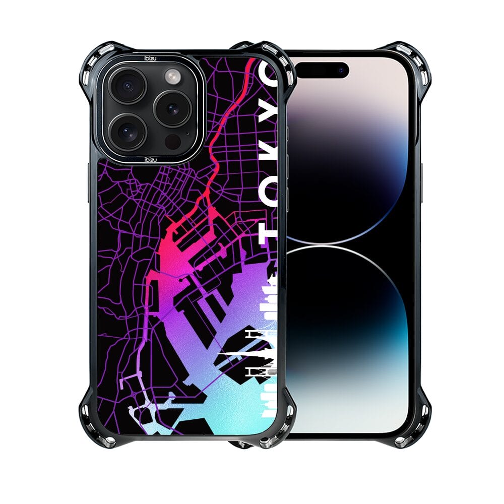 Etui do iPhone 14 Pro IBIZU DropGuard Ultra z MagSafe, Mapy Świata, Tokyo - obrazek 2