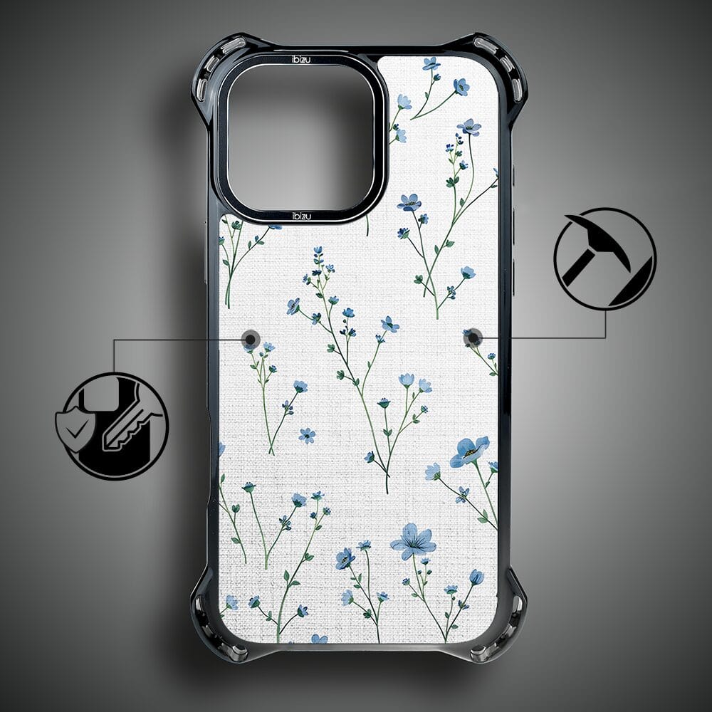 Etui iPhone 14 Pro IBIZU DropGuard Ultra z MagSafe, Pastel Bloom, Niebieski sen - obrazek 7