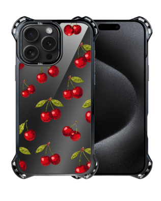 Etui do iPhone 15 Pro Max IBIZU DropGuard Ultra z MagSafe, Midnight, Wiśniowa noc