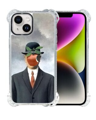 Etui iPhone 14 Plus IBIZU DropGuard Ultra z MagSafe, Rene Magritte, syn człowieczy