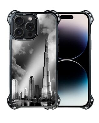 Etui do iPhone 14 Pro Max IBIZU DropGuard Ultra z MagSafe, Noir City, Burj Khalifa