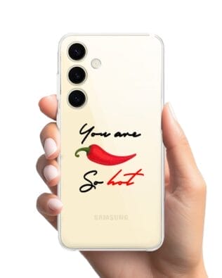 Etui do Samsung Galaxy S24 przeźroczyste, silikonowe Flexi, papryczka chilli