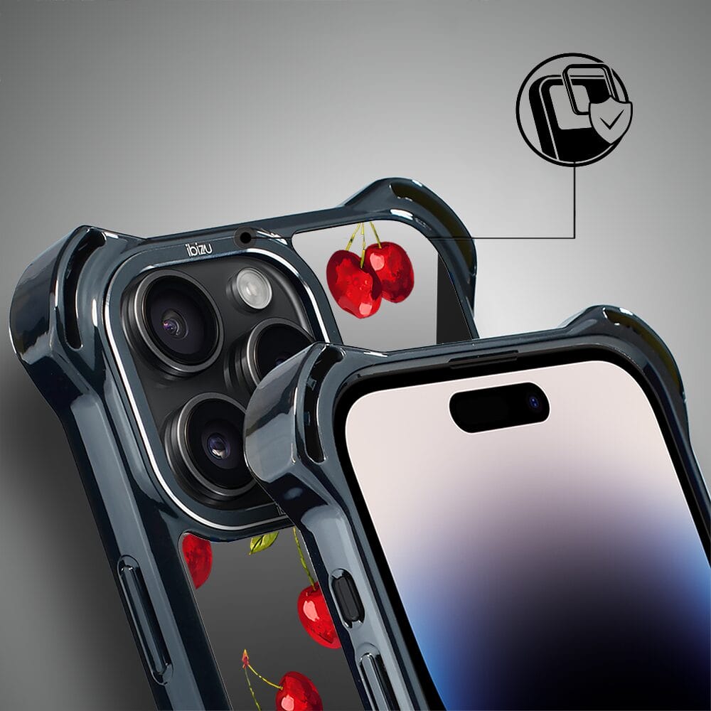 Etui do iPhone 14 Pro IBIZU DropGuard Ultra z MagSafe, Midnight, Wiśniowa noc - obrazek 3