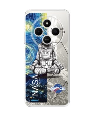 Etui do Xiaomi POCO C75 przeźroczyste, silikonowe Flexi, Keep Calm in Cosmos