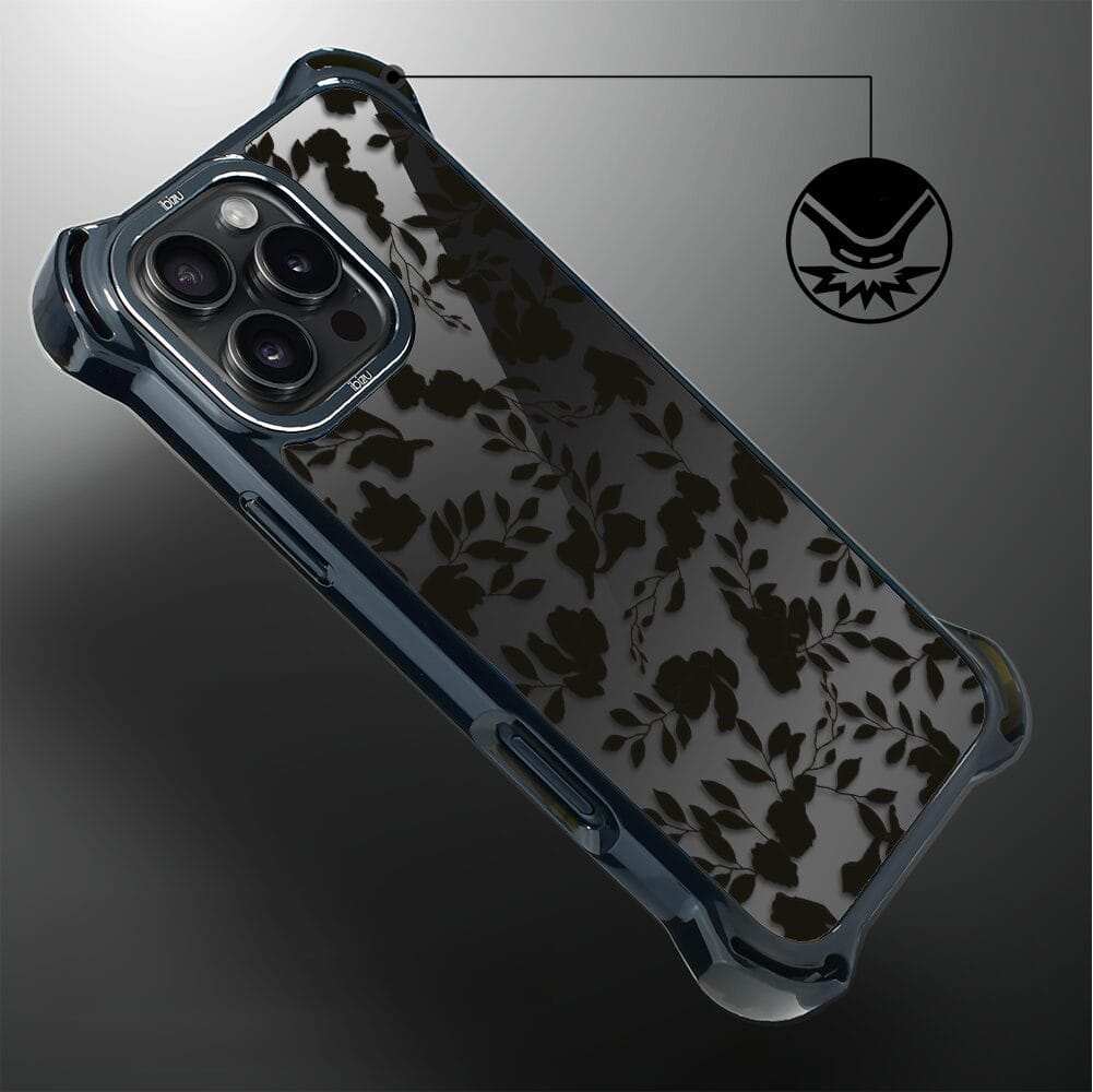 Etui do iPhone 16 Pro IBIZU DropGuard Ultra z MagSafe, Midnight, Cienie liści - obrazek 6