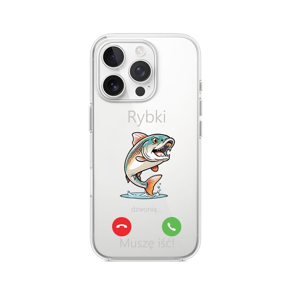 Etui do iPhone 13 Pro Max, przeźroczyste, silikonowe Flexi, rybki dzwonią