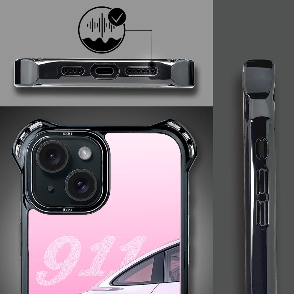 Etui do iPhone 15 IBIZU DropGuard Ultra z MagSafe, TechDrive, 911 różowe - obrazek 6