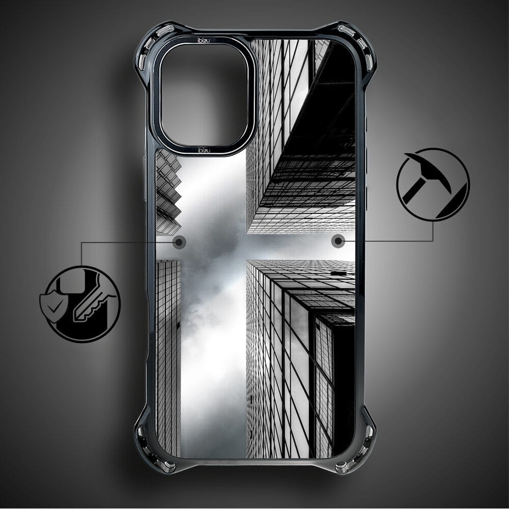 Etui do iPhone 16 Plus IBIZU DropGuard Ultra z MagSafe, Noir City, Drapacze Chmur - obrazek 3