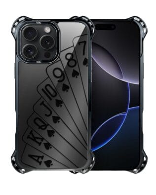 Etui do iPhone 16 Pro IBIZU DropGuard Ultra z MagSafe, Midnight Mirror, Karty do gry