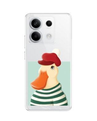 Etui do Xiaomi Redmi Note 13 Pro 5G przeźroczyste, silikonowe Flexi, kaczuszka