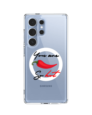 Etui do Samsung Galaxy S25 Ultra z MagSafe przeźroczyste, silikonowe Flexi, papryczka chilli