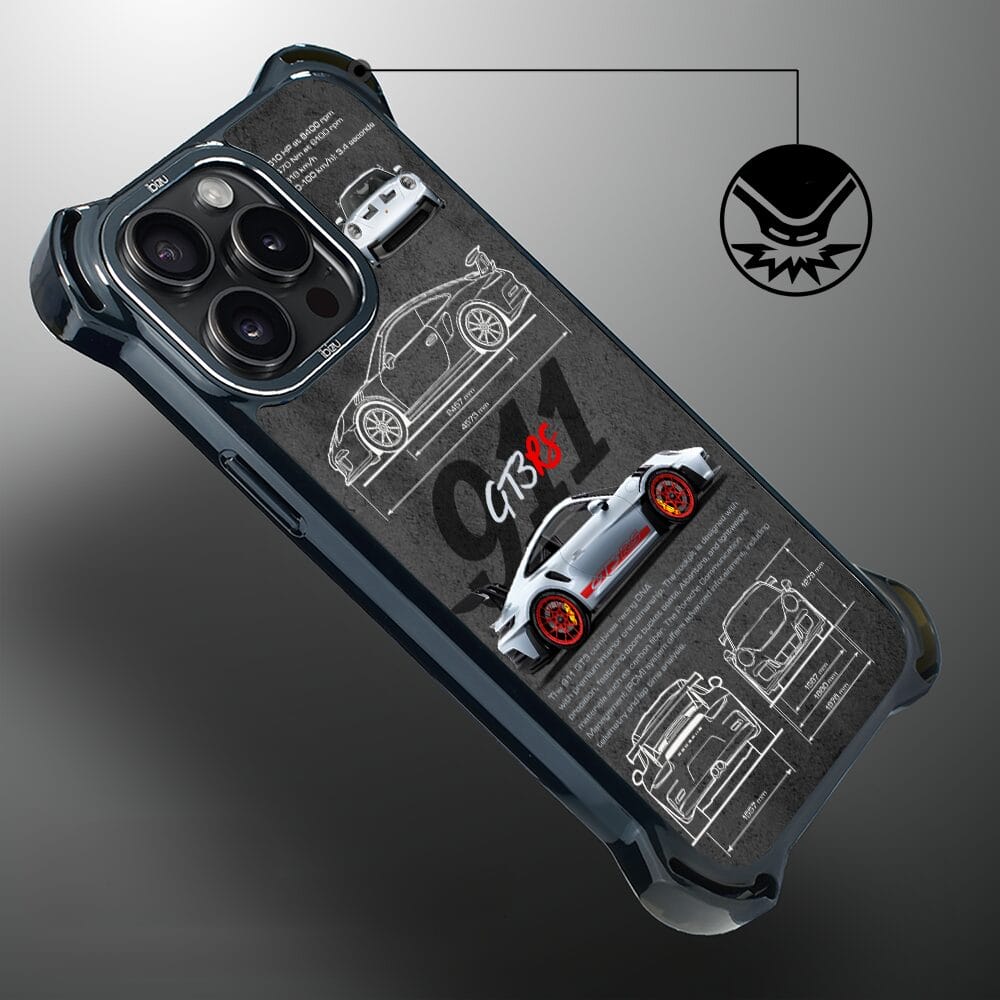 Etui do iPhone 14 Pro IBIZU DropGuard Ultra z MagSafe, TechDrive, 911 GT3 RS - obrazek 4