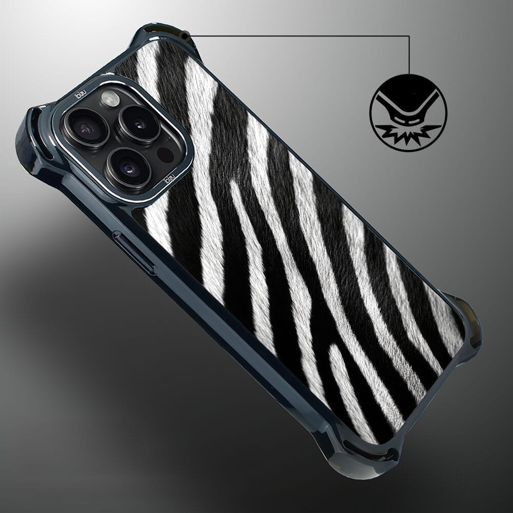 Etui do iPhone 14 Pro Max IBIZU DropGuard Ultra z MagSafe, Zew Natury, Zebra - obrazek 4