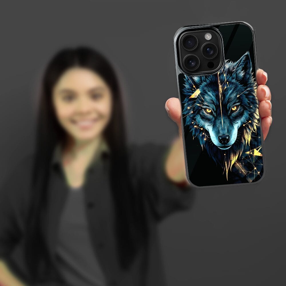 Etui do iPhone 16 Pro IBIZU Elite Glass z MagSafe wilk mocy, czarny chrom - obrazek 5