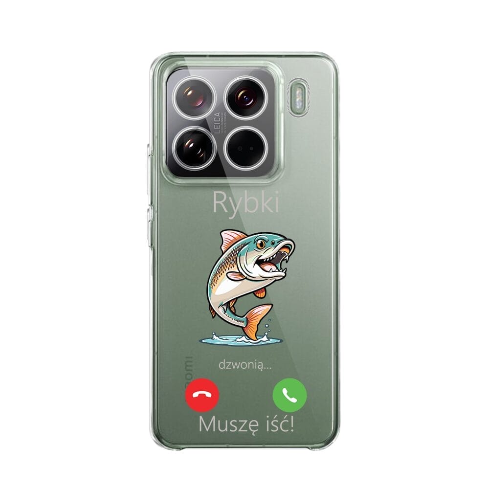 Etui do Xiaomi 15 Pro przeźroczyste, silikonowe Flexi, rybki dzwonią