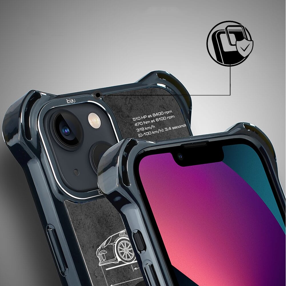 Etui do iPhone 13 IBIZU DropGuard Ultra z MagSafe, TechDrive, 911 GT3 RS - obrazek 3