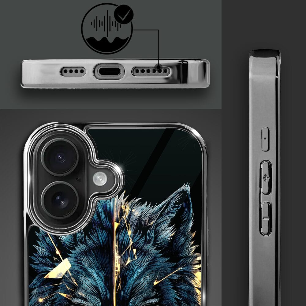 Etui do iPhone 16 Plus IBIZU Elite Glass z MagSafe wilk mocy, czarny chrom - obrazek 7