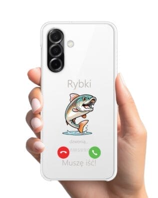 Etui do Samsung Galaxy A26 5G przeźroczyste, silikonowe Flexi, rybki dzwonią