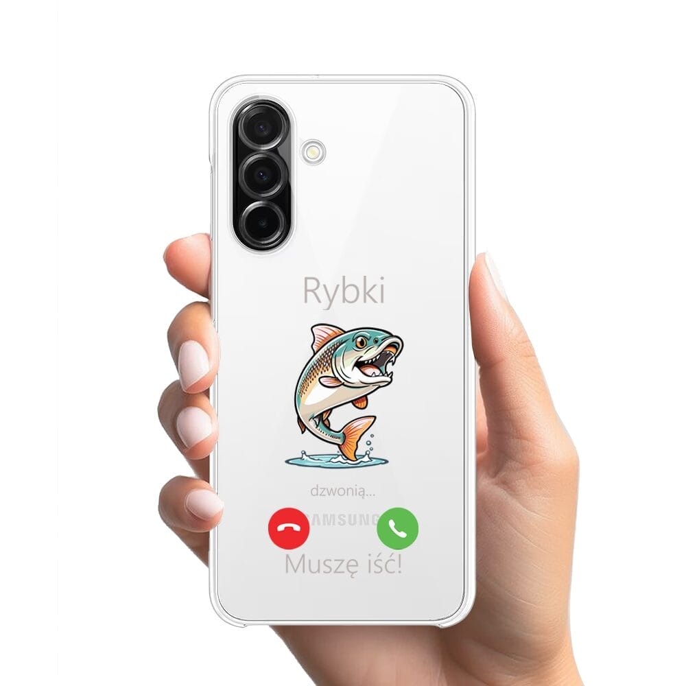 Etui do Samsung Galaxy A26 5G przeźroczyste, silikonowe Flexi, rybki dzwonią - obrazek 2