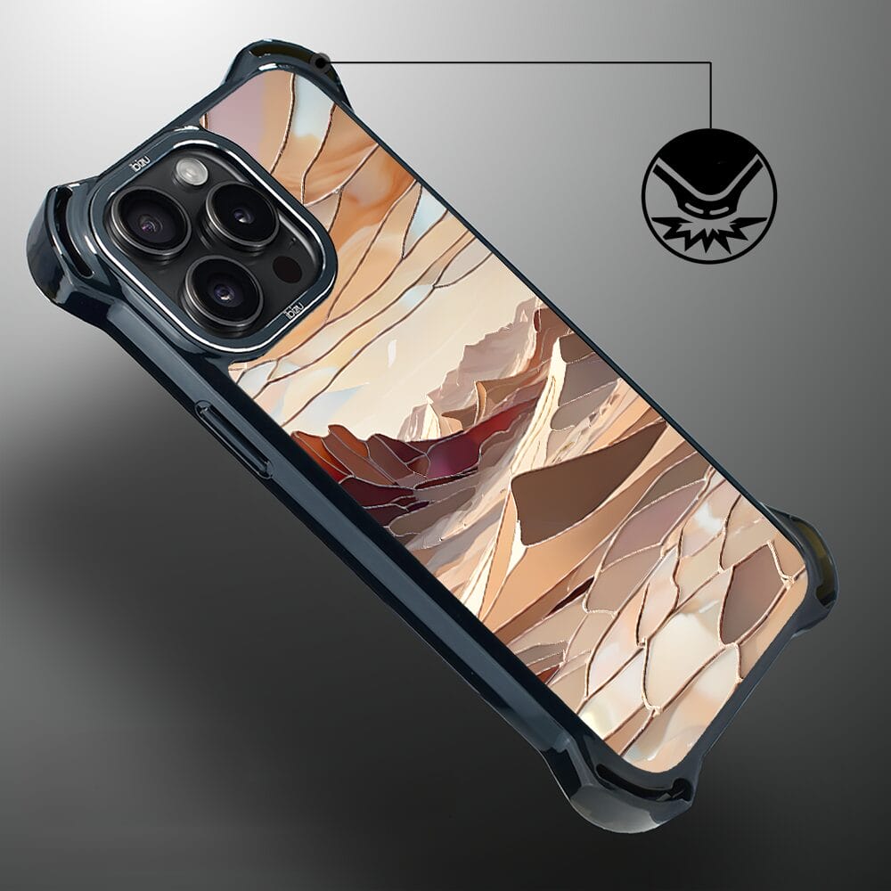 Etui do iPhone 14 Pro IBIZU DropGuard Ultra z MagSafe, Barwy Szkła, Pustynny spokój - obrazek 4