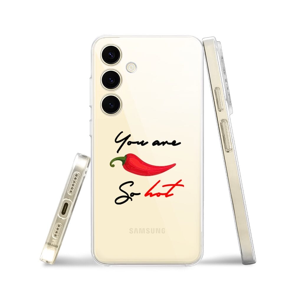 Etui do Samsung Galaxy S24 przeźroczyste, silikonowe Flexi, papryczka chilli - obrazek 3