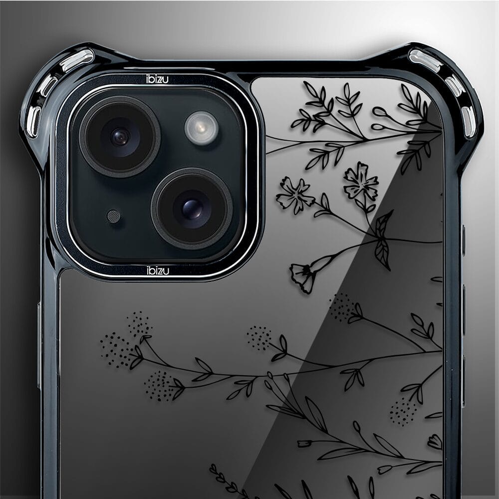 Etui do iPhone 15 IBIZU DropGuard Ultra z MagSafe, Midnight, Dotyk kwiatów - obrazek 5