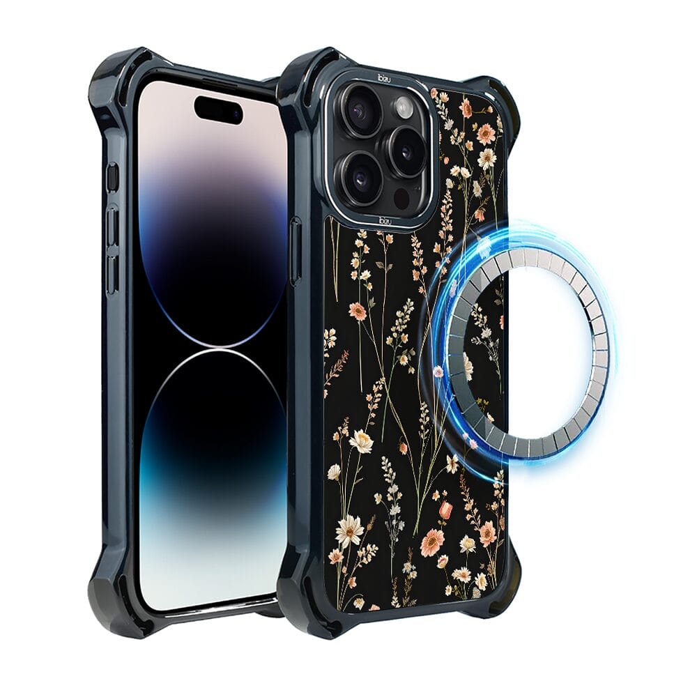 Etui iPhone 14 Pro IBIZU DropGuard Ultra z MagSafe, Pastel Bloom, Północny ogród