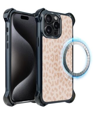 Etui iPhone 15 Pro IBIZU DropGuard Ultra z MagSafe, Boho, Delikatna panterka