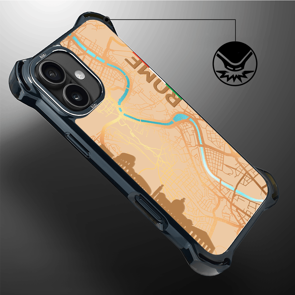 Etui do iPhone 16 Plus IBIZU DropGuard Ultra z MagSafe, mapy świata, Rome - obrazek 6