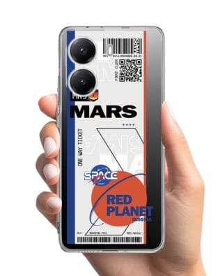 Etui do Xiaomi POCO X7 Pro przeźroczyste, silikonowe Flexi, bilet na Mars