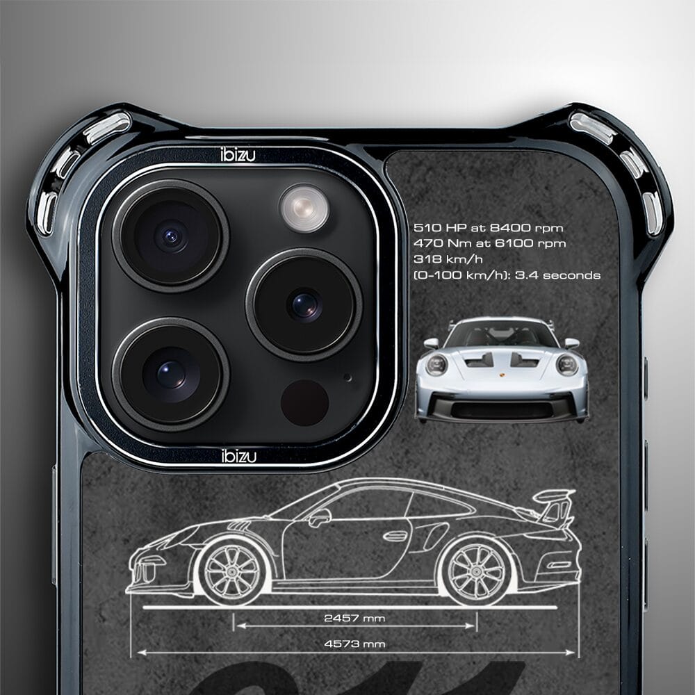 Etui do iPhone 14 Pro IBIZU DropGuard Ultra z MagSafe, TechDrive, 911 GT3 RS - obrazek 5