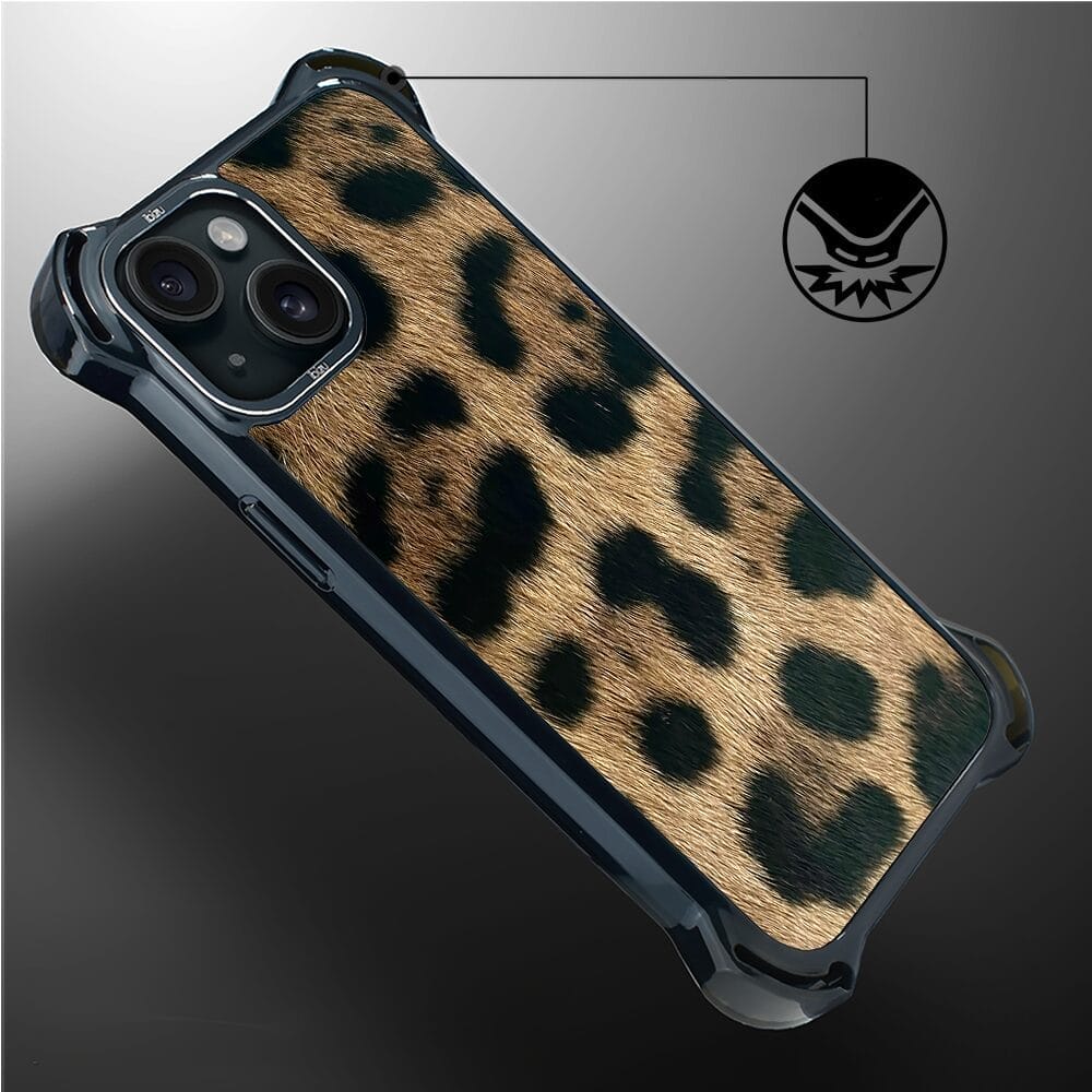 Etui do iPhone 15 IBIZU DropGuard Ultra z MagSafe, Zew Natury, Lampart - obrazek 4