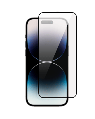 Szkło najtrwalsze kompozytowe z powłoką ceramiczną na cały ekran 5D z czarną ramką do iPhone 14 Pro