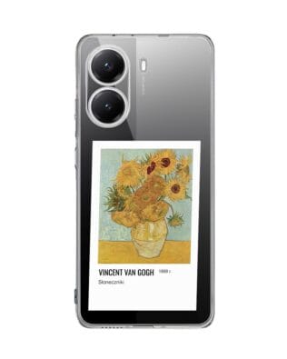 Etui do Xiaomi POCO X7 Pro przeźroczyste, silikonowe Flexi, słoneczniki