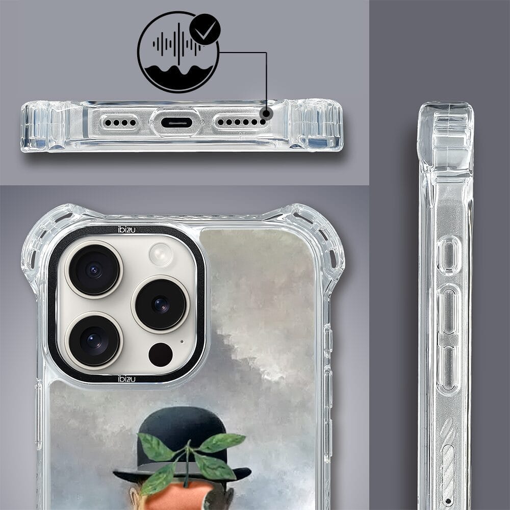 Etui do iPhone 16 Pro Max IBIZU DropGuard Ultra z MagSafe, Rene Magritte, syn człowieczy - obrazek 7