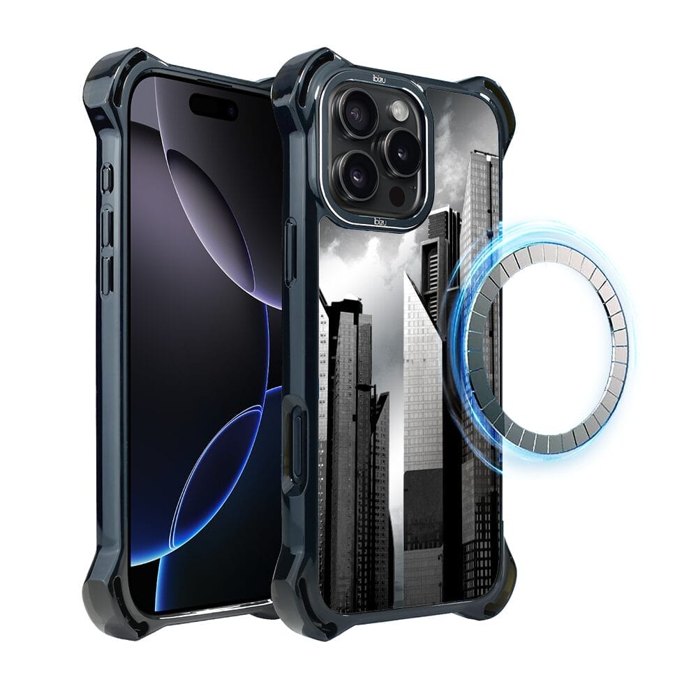 Etui do iPhone 16 Pro Max IBIZU DropGuard Ultra z MagSafe, Noir City, Manhattan