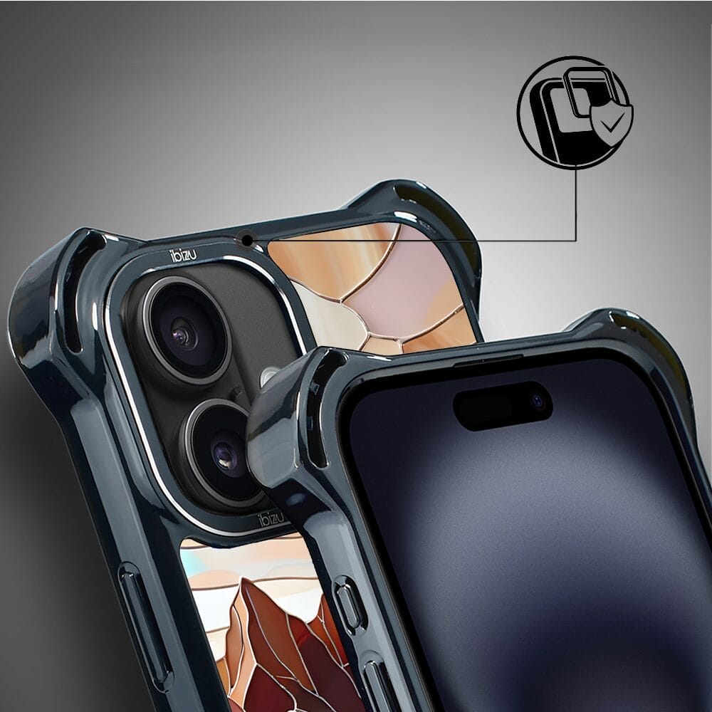 Etui do iPhone 16 Plus IBIZU DropGuard Ultra z MagSafe, Barwy Szkła, Pustynny spokój - obrazek 3