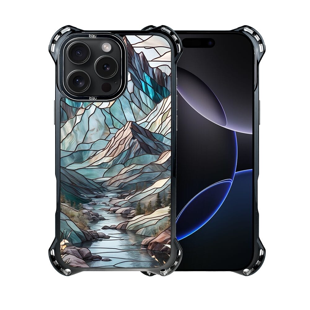 Etui do iPhone 16 Pro Max IBIZU DropGuard Ultra z MagSafe, Barwy Szkła, Górski Potok - obrazek 2