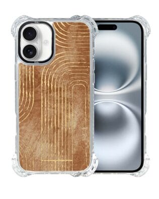 Etui iPhone 16 Plus IBIZU DropGuard Ultra z MagSafe, Boho, Geometryczne linie