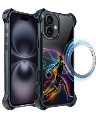 Etui do iPhone 16 Plus IBIZU DropGuard Ultra z MagSafe, #ElectroMove, Duch koszykówki