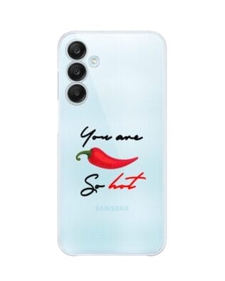 Etui do Samsung Galaxy M35 5G przeźroczyste, silikonowe Flexi, papryczka chilli