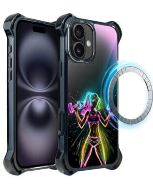 Etui do iPhone 16 Plus IBIZU DropGuard Ultra z MagSafe, #ElectroMove, Wibracja fitness