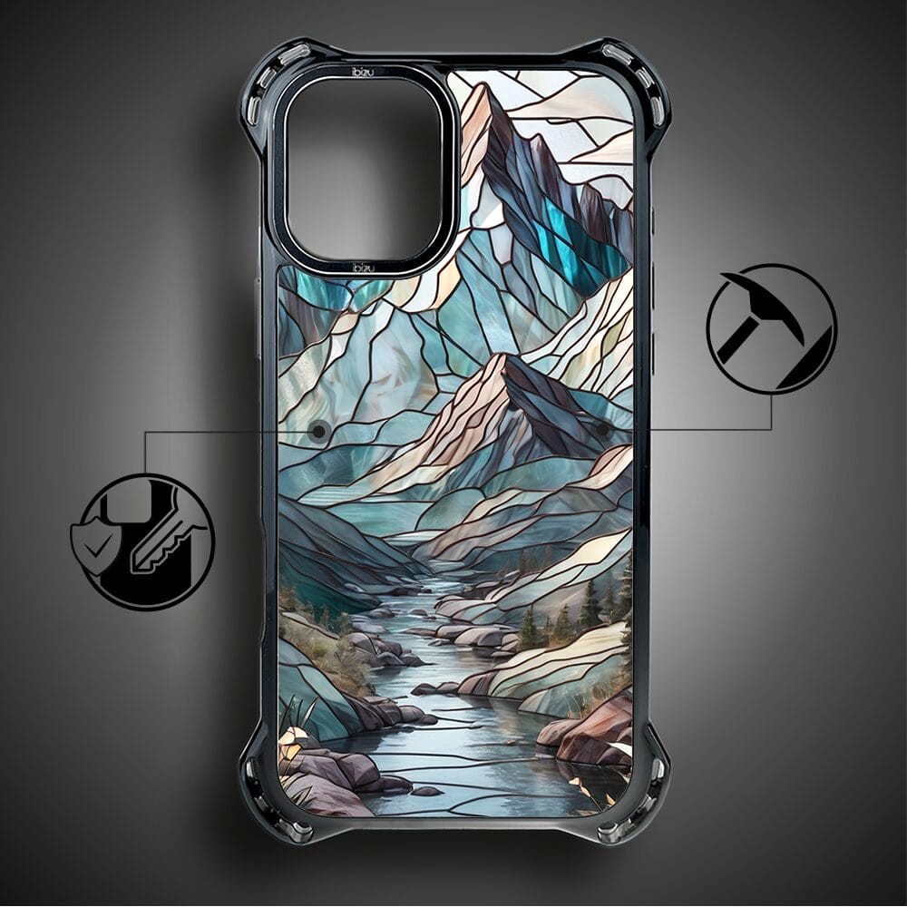 Etui do iPhone 16 IBIZU DropGuard Ultra z MagSafe, Barwy Szkła, Górski Potok - obrazek 7