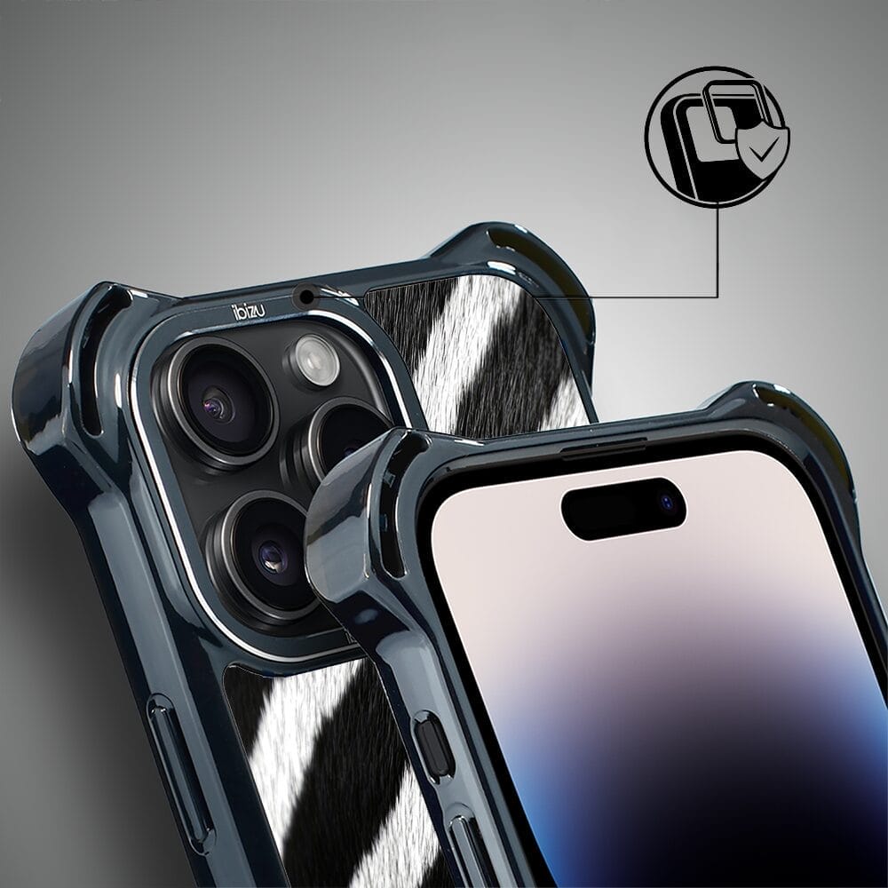 Etui do iPhone 14 Pro Max IBIZU DropGuard Ultra z MagSafe, Zew Natury, Zebra - obrazek 3