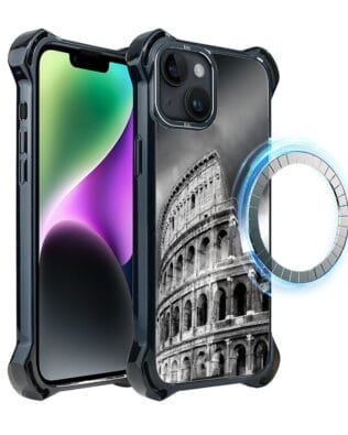 Etui do iPhone 14 IBIZU DropGuard Ultra z MagSafe, Noir City, Koloseum