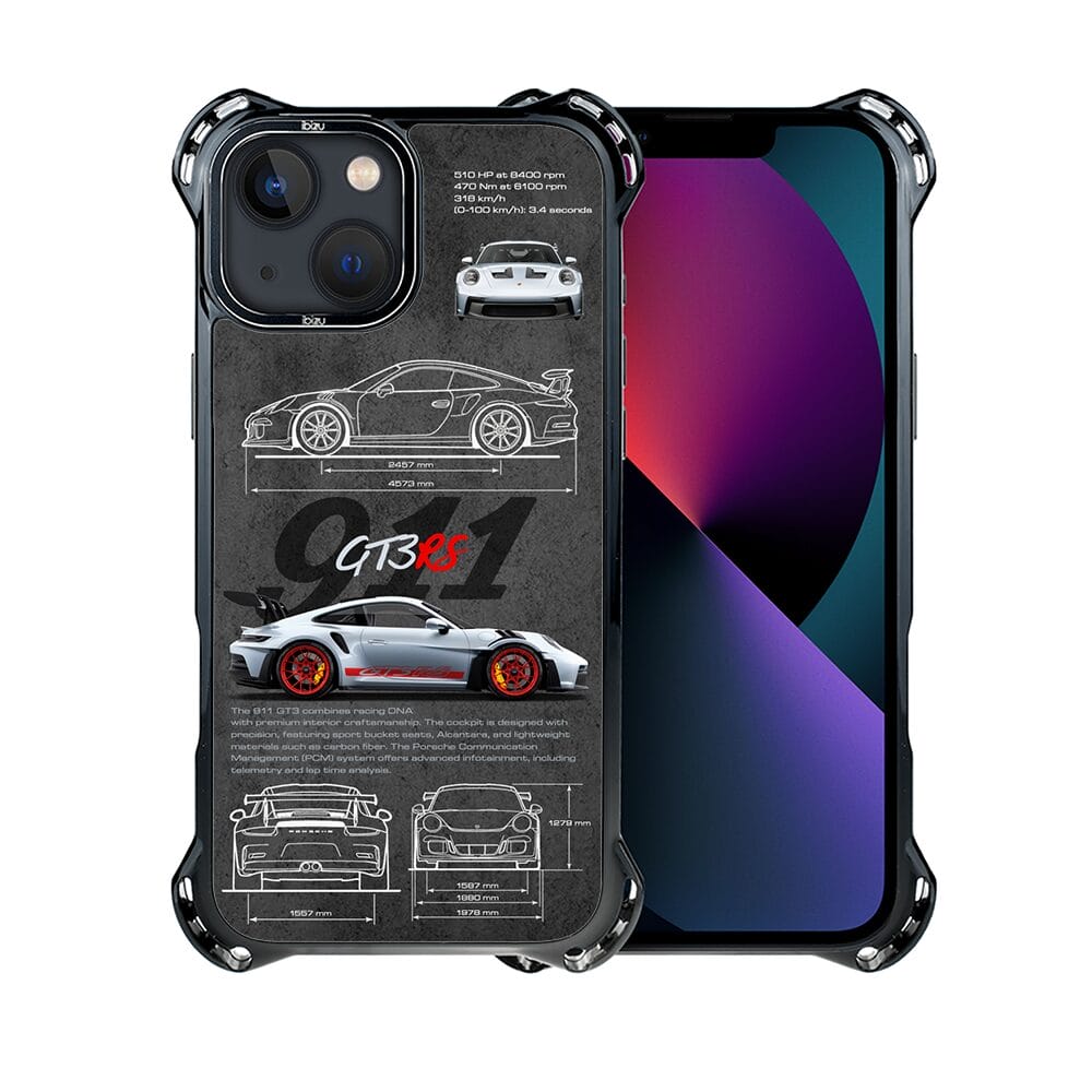 Etui do iPhone 13 IBIZU DropGuard Ultra z MagSafe, TechDrive, 911 GT3 RS - obrazek 2