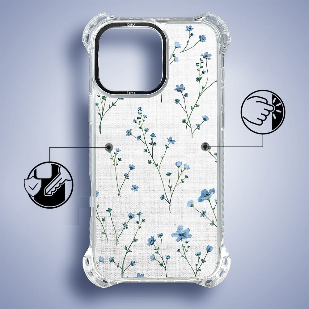 Etui do iPhone 16 Pro IBIZU DropGuard Ultra z MagSafe, Pastel Bloom, Niebieski sen - obrazek 7